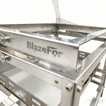Adjustable 360° Rotating Charcoal BBQ Rotisserie Grill`