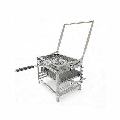 Adjustable 360° Rotating Charcoal BBQ Rotisserie Grill`